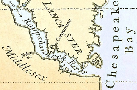 Map of Rappahannock River, Virginia